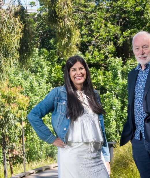 Orygen’s Patrick McGorry and philanthropist Supama Bhasin: the unlikely pair on a health mission