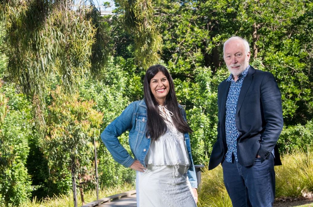 Orygen’s Patrick McGorry and philanthropist Supama Bhasin: the unlikely pair on a health mission